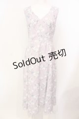 axes femme POETIQUE / フロレゾンロングワンピース M ラベンダー O-25-05-29-007-AX-OP-IG-ZT085