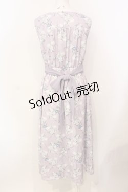 画像4: axes femme POETIQUE / フロレゾンロングワンピース M ラベンダー O-25-05-29-007-AX-OP-IG-ZT085