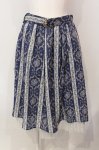 画像1: 【SALE】axes femme / バラ×ストライプ柄スカート M ブルー O-25-05-29-011-AX-OP-IG-ZT143 (1)
