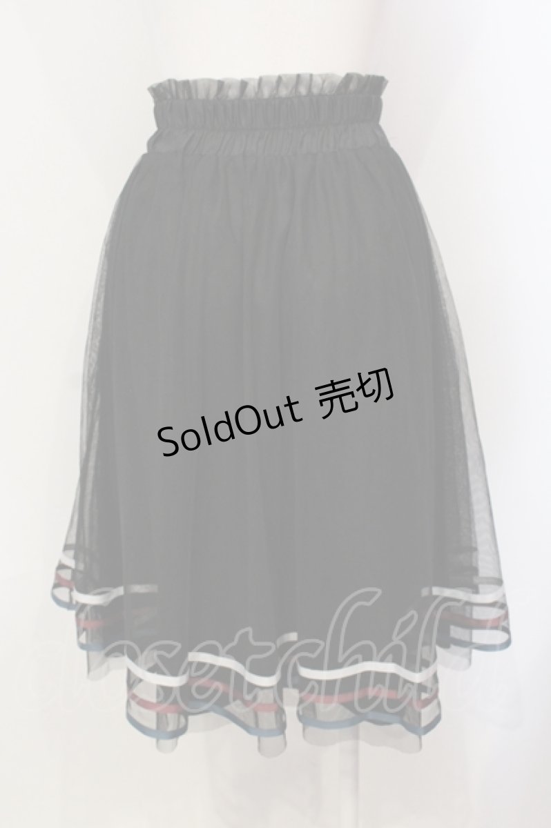画像2: axes femme POETIQUE / ラインデザインチュールスカート M クロ O-25-05-29-012-AX-SK-IG-ZH (2)