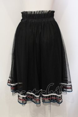 画像2: axes femme POETIQUE / ラインデザインチュールスカート M クロ O-25-05-29-012-AX-SK-IG-OS
