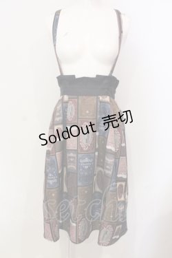 画像1: axes femme POETIQUE / ショコラトリーサス付スカート M クロ O-25-05-29-017-AX-OP-IG-OS