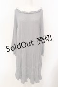 axes femme / ローズレースニットワンピース M グレー O-25-05-29-009-AX-OP-IG-OS