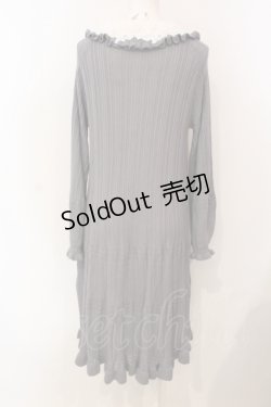 画像3: axes femme / ローズレースニットワンピース M グレー O-25-05-29-009-AX-OP-IG-OS