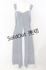 axes femme POETIQUE / レース切替ロングワンピース M ブルー O-25-05-29-020-AX-OP-IG-OS