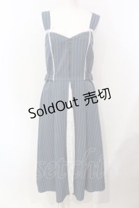axes femme POETIQUE / レース切替ロングワンピース M ブルー O-25-05-29-020-AX-OP-IG-OS