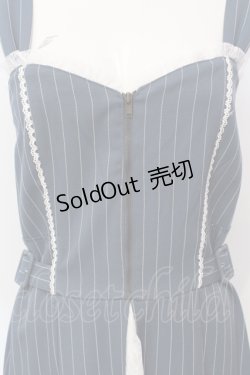 画像2: axes femme POETIQUE / レース切替ロングワンピース M ブルー O-25-05-29-020-AX-OP-IG-OS