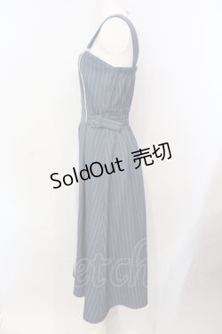画像3: axes femme POETIQUE / レース切替ロングワンピース M ブルー O-25-05-29-020-AX-OP-IG-OS