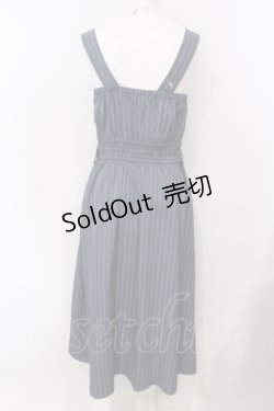 画像4: axes femme POETIQUE / レース切替ロングワンピース M ブルー O-25-05-29-020-AX-OP-IG-OS