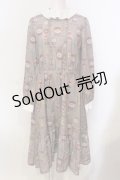 axes femme POETIQUE / コンフィチュールフリル襟ワンピース M ブラウン O-25-05-29-023-AX-OP-IG-OS