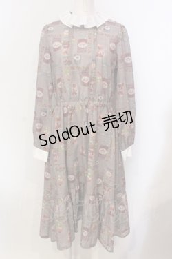画像1: axes femme POETIQUE / コンフィチュールフリル襟ワンピース M ブラウン O-25-05-29-023-AX-OP-IG-OS