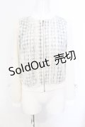 axes femme POETIQUE / レース重ねブルゾン M アイボリー×クロ O-25-05-29-027-AX-JA-IG-OS