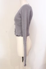 画像3: Maison de FLEUR / Elsa/ニットアンサンブル F グレイッシュブルー O-25-05-29-028-LO-TO-IG-ZT548 (3)