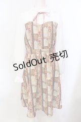 axes femme POETIQUE / ショコラレジメストライプワンピース M ブラウン×シロ O-25-05-29-029-AX-OP-IG-ZT353