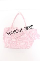 Jane Marple / BAGシュガーロゴリボンバッグ  ピンク O-25-05-30-001-JM-BG-IG-ZT-K021