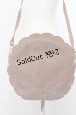 画像1: Q-pot. / ビスケット ポシェット  ブラウン O-25-05-30-005-QP-BG-IG-OS