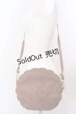 画像2: Q-pot. / ビスケット ポシェット  ブラウン O-25-05-30-005-QP-BG-IG-OS