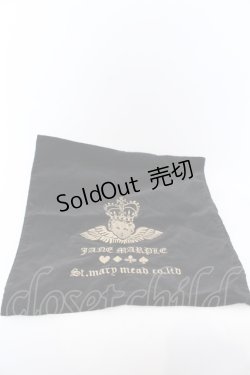 画像1: 【SALE】Jane Marple / オリジナルエンブロイダリークッションカバー  クロ O-25-05-30-061-JM-ZA-IG-ZT445-F008