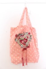 画像1: 【SALE】Jane Marple / ドットハートローズトートバッグ  ピンク O-25-05-30-065-JM-BG-IG-ZT501 (1)