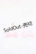 【SALE】MILK / リボンイヤリング  ピンク O-25-05-30-066-ML-AC-IG-ZT445-F001