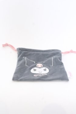 画像1: サンリオ / ソックス+巾着セット 巾着単品  グレー O-25-05-30-073-EL-ZA-IG-OS