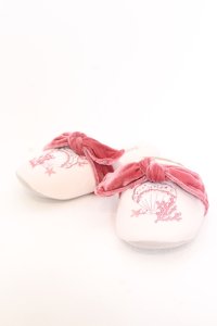 axes femme / シェル×リボンルームシューズ  ピンク O-25-05-30-074-AX-ZA-IG-ZT434