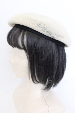 画像1: axes femme / ラメ刺繍入サーモベレー  ナチュラル O-25-05-30-078-AX-AC-IG-OS