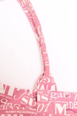 画像2: Jane Marple / BAGシュガーロゴリボンバッグ  ピンク O-25-05-30-001-JM-BG-IG-OS