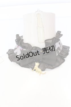 画像1: metamorphose / ジュエルレオパードチョーカー  グレー O-25-05-30-088-ME-AC-IG-OS