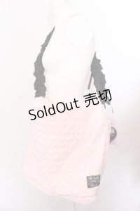 majoretty / MRハートキルトSD ショルダーバッグ  ピンク×クロ O-25-05-30-010-LO-BG-IG-OS