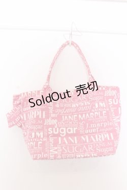 画像4: Jane Marple / BAGシュガーロゴリボンバッグ  ピンク O-25-05-30-001-JM-BG-IG-ZT-K021