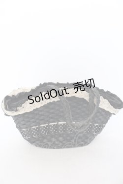 画像4: BABY,THE STARS SHINE BRIGHT / ドットリボンカゴBag  クロ O-25-05-30-013-BA-BG-OW-OS
