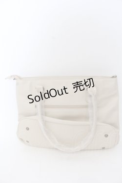 画像2: axes femme / 型押し×スカラップA4トート 370×280×140mm アイボリー O-25-05-30-014-AX-BG-IG-ZT-K013