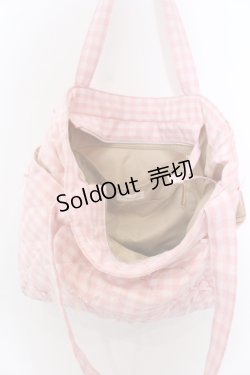 画像2: m petit by misako / AMリボンキルトCHECKバッグ  ピンク O-25-05-30-003-LO-BG-IG-OS