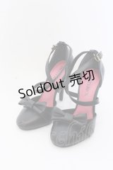 HYSTERIC GLAMOUR / HYSTERICS リボンハイヒール 6（23.5cm） ブラック O-25-05-30-028-PU-SH-YM-ZT-K002