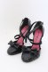 画像1: HYSTERIC GLAMOUR / HYSTERICS リボンハイヒール 6（23.5cm） ブラック O-25-05-30-028-PU-SH-YM-OS (1)