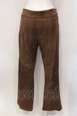 画像3: 【SALE】PINK HOUSE / ラムレザーパンツ M ブラウン O-25-05-31-003-LO-PA-OW-ZT117 (3)