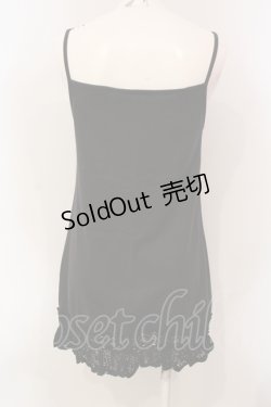 画像2: PINK HOUSE / 裾レースキャミソール  クロ O-25-05-31-035-LO-TO-OW-OS