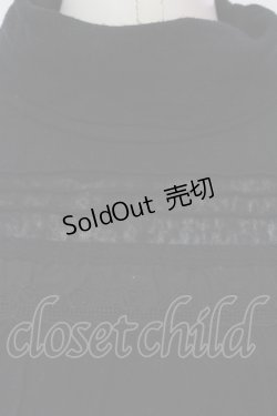 画像2: PINK HOUSE / コットンレース使いニットソー  クロ O-25-05-31-036-LO-TO-OW-ZT400