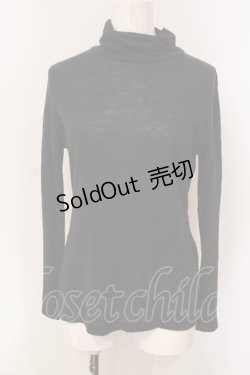 画像1: PINK HOUSE / タートルカットソー  クロ O-25-05-31-037-LO-TO-OW-OS