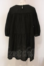 画像3: 【SALE】PINK HOUSE / ギャザーロングチュニック  クロ O-25-05-31-039-LO-TO-OW-ZT374 (3)