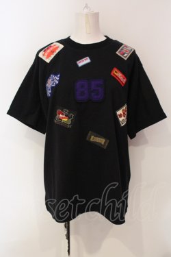 画像1: Karl Helmut / ワッペンTシャツ M クロ O-25-05-31-040-EL-TO-OW-OS