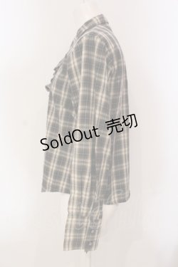 画像2: PINK HOUSE / 碇カフスボタンチェックシャツ M ブラウン O-25-05-31-044-LO-BL-OW-OS