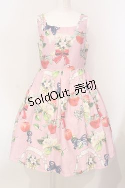 画像1: LIEF / アップルブロッサムジャンパースカート M ピンク O-25-05-31-049-LO-OP-OW-OS