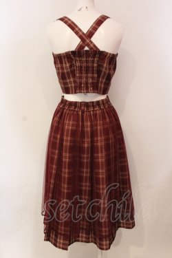 画像3: axes femme POETIQUE / チェックセットアップ M ワイン O-25-05-31-052-AX-OP-OW-OS