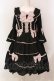 画像1: axes femme kawaii / メアリー姫袖ドレス M クロ×ピンク O-25-05-31-053-AX-OP-OW-OS (1)