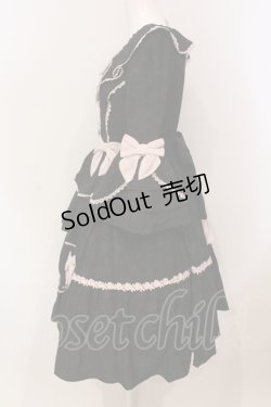 画像3: axes femme kawaii / メアリー姫袖ドレス M クロ×ピンク O-25-05-31-053-AX-OP-OW-OS
