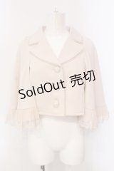 axes femme / レースフリルケープジャケット M ベージュ O-25-05-31-058-AX-JA-OW-OS