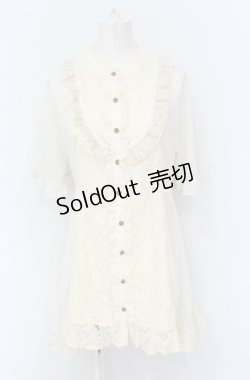 画像1: axes femme / バラレースチュニックブラウス F キナリ O-25-05-31-1005-AX-BL-OW-OS
