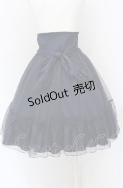 画像3: axes femme kawaii / コルセット風ティアードスカート M ネイビー O-25-05-31-1043-AX-SK-OW-OS